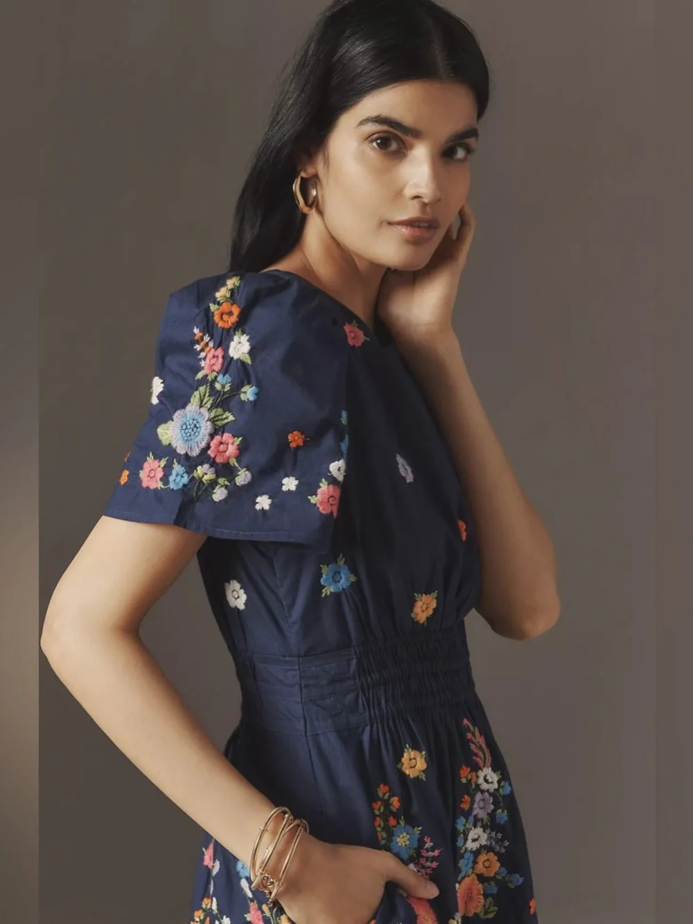 NWT Size XS - The Somerset Embroidered Mini Dress 100% Cotton (NWT US$ 168) - Picture 3 of 16